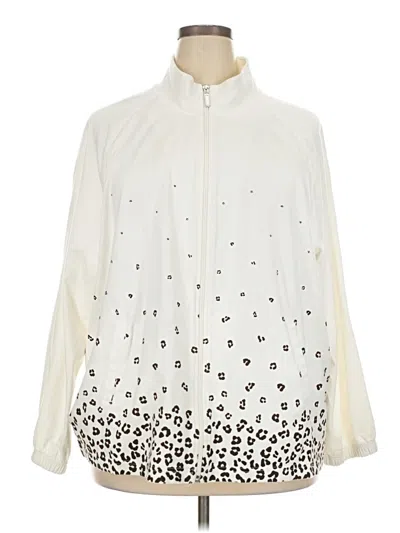 Pre-owned Kim Rogers Windbreaker Jacket In Ivory
