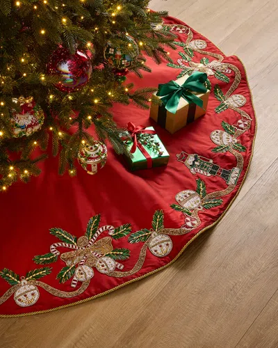 Kim Seybert 64" Jingle Bells Tree Skirt