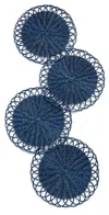 Kim Seybert Alfresco Placemats Set Of 4 Blue In Blue