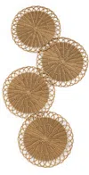 Kim Seybert Alfresco Placemats Set Of 4 Natural In Brown