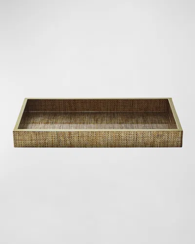 Kim Seybert Angkor Tray In Brown/gold