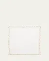Kim Seybert Arches Brown Napkin In White