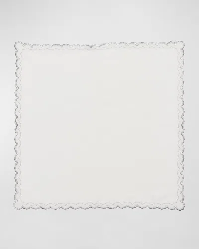 Kim Seybert Arches Silver Napkin In Gray