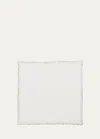 Kim Seybert Arches Silver Napkin In White/silver