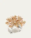 Kim Seybert Aster Napkin Ring In Champagne