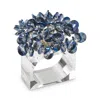 Kim Seybert Aster Napkin Ring In Midnight