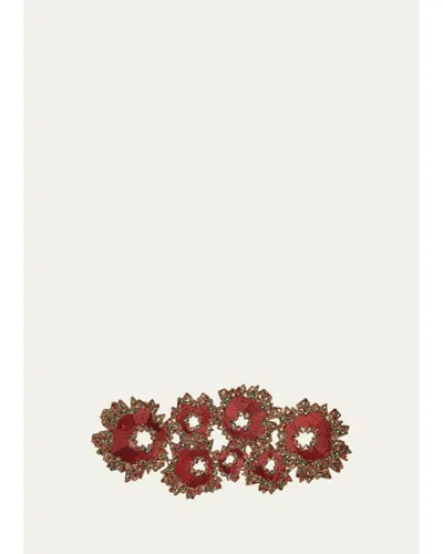 Kim Seybert Aurelia Beaded Table Runner In Brown