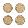 Kim Seybert Baccarat X  Etoile Coaster, Set Of 4 In A Gift Box In Champagne