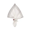Kim Seybert Baccarat X  Etoile Napkin, Set Of 4 In A Gift Box In White