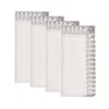 Kim Seybert Baccarat X  Etoile Napkin, Set Of 4 In A Gift Box In White/silver