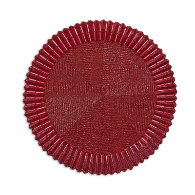 Kim Seybert Baccarat X , Etoile Placemat, Set Of 2 In A Gift Box In Red
