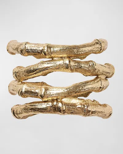 Kim Seybert Bamboo Metal Napkin Ring In Gold