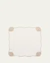 Kim Seybert Beachcomber Linen Napkin In White