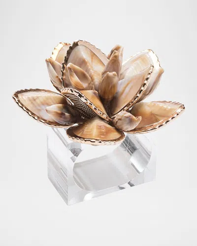 Kim Seybert Beachcomber Napkin Rings, Set Of 4 In Natural