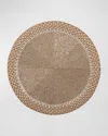 Kim Seybert Beaded Woven Placemat In Gold/silver