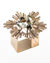 Kim Seybert Bijoux Napkin Ring, Set Of 4 In Champagne/crystal