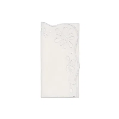 Kim Seybert Bloom Napkin In White