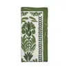 Kim Seybert Botanica Napkin In Ivory And Green In Green