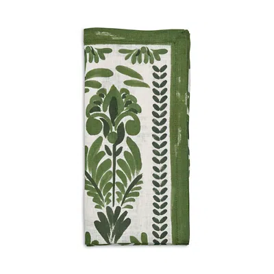 Kim Seybert Botanica Napkin In Ivory And Green