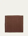 Kim Seybert Brown Square Linen Napkin In Brown