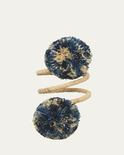 Kim Seybert Casbah Raffia Napkin Ring In Blue