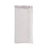 Kim Seybert Chambray Fringe Napkin In Gray