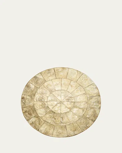 Kim Seybert Champagne Capiz Placemat In Gold