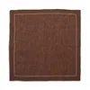 Kim Seybert Classic Linen Napkin, Set Of 4 In Brown