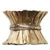Kim Seybert Clinched Napkin Ring In Gold And Silver In Gold