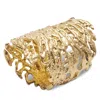 Kim Seybert Coral Cuff Napkin Ring In Gold