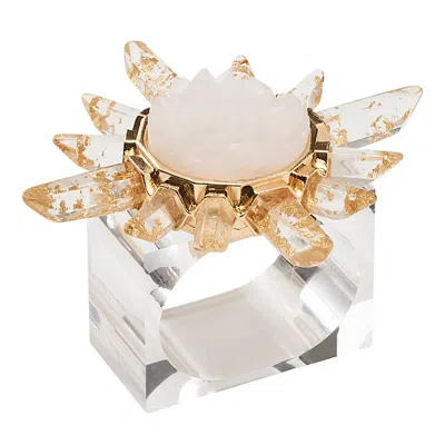 KIM SEYBERT CORONET NAPKIN RING, SET OF 4