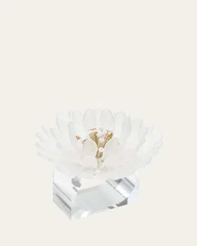 Kim Seybert Cosmos Napkin Rings In White