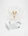 Kim Seybert Cosmos Napkin Rings, Set Of 4 In Whitegold
