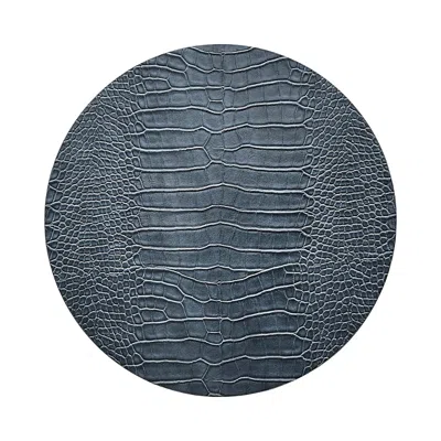 Kim Seybert Croco Placemat In Cadet