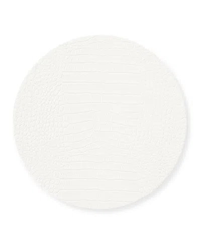 Kim Seybert Croco Placemat In White