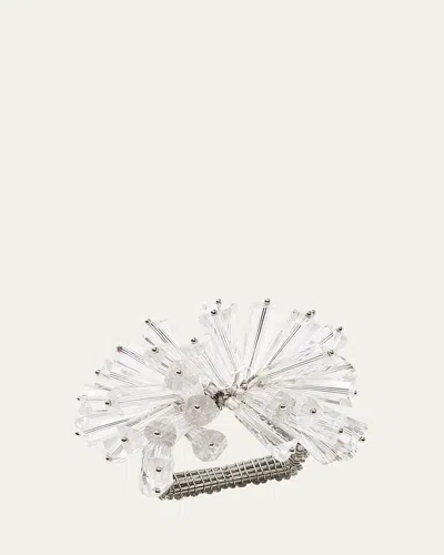 Kim Seybert Dazzle Napkin Ring In Transparent