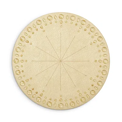 Kim Seybert Dew Drops Placemat In Gold Tone