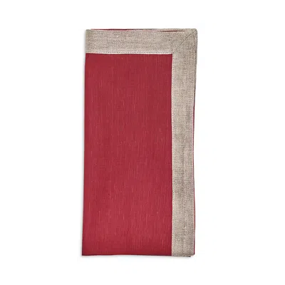 Kim Seybert Dip Dye Napkin In Red/burgundy