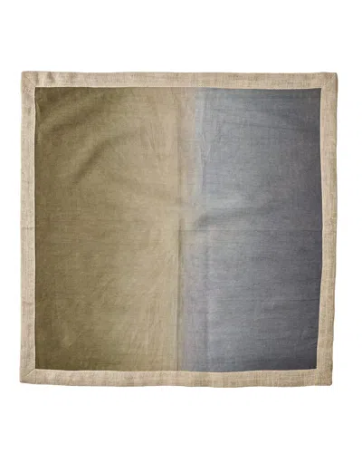 Kim Seybert Dip-dye Napkin In Beige Taupe Grey