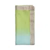 Kim Seybert Dip Dye Napkin In Blue/green