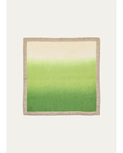 Kim Seybert Dip Dye Napkin In Green