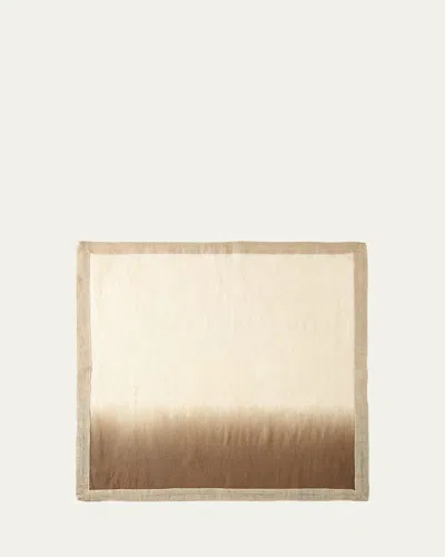 Kim Seybert Dip-dye Napkin In Brown