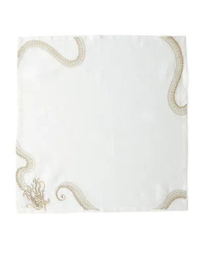 Kim Seybert Dragon Imperial Napkin In White Pattern
