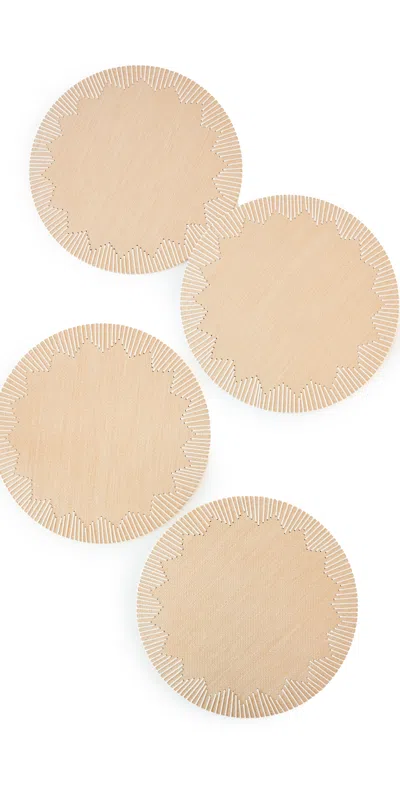 Kim Seybert Dream Weaver Placemat Set Of 4 Natural/white