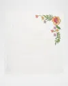 Kim Seybert Eden Embroidered Napkin In White/multi
