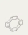 Kim Seybert Enamel Chain Link Napkin Ring In White