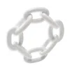 Kim Seybert Enamel Chain Link Napkin Ring In White