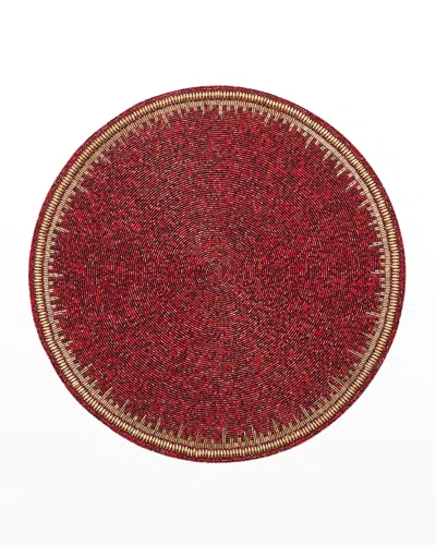 Kim Seybert Enamor Placemat In Red/gold