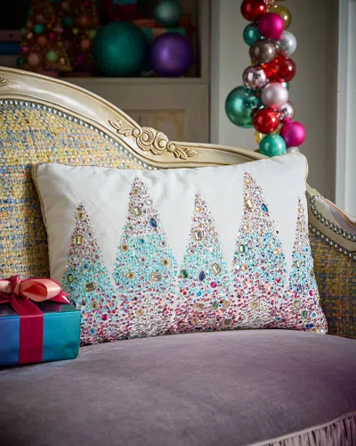 Kim Seybert Enchanted Holiday Pillow, 14" X 22"