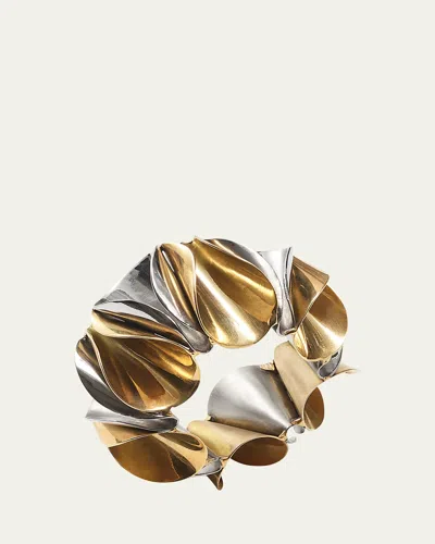 Kim Seybert Enigma Napkin Ring In Gold/silver